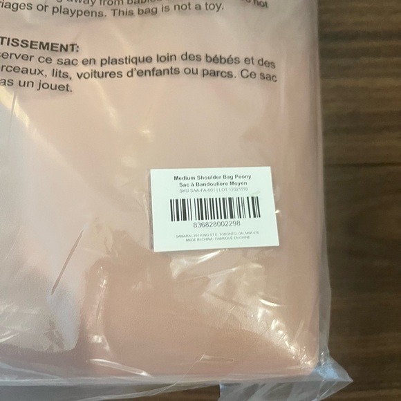 ✨ Samara Shoulder Bucket Bag Peony - Picture 6 of 6